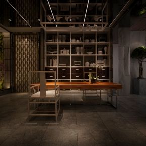 新中式桌椅组合