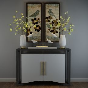 新中式边柜陈设品组合2