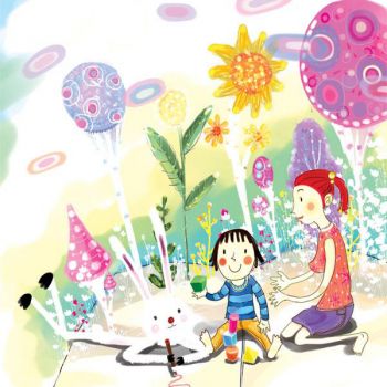 儿童趣味卡通风格装饰画