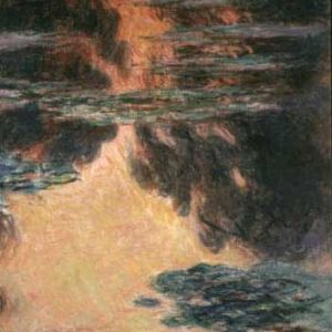 莫奈油画作品装饰画