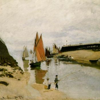 莫奈油画作品装饰画