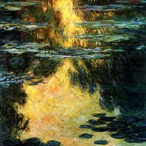 莫奈油画作品装饰画