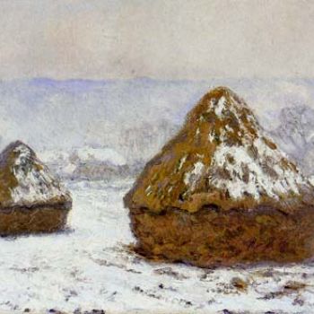 莫奈油画作品装饰画