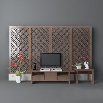 电视柜电视墙