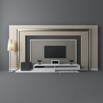 电视柜电视墙