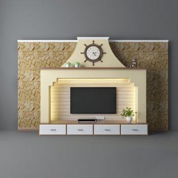 电视柜电视墙