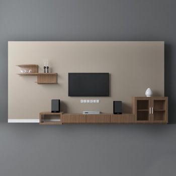 电视柜电视墙
