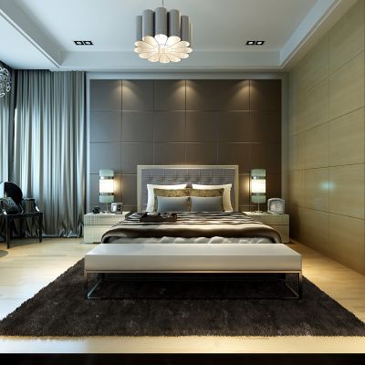 现代风格卧室