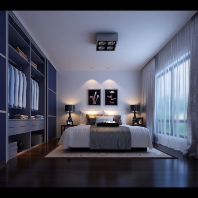 现代风格卧室