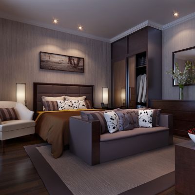 现代风格卧室