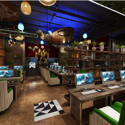 工业风格时尚高端网咖