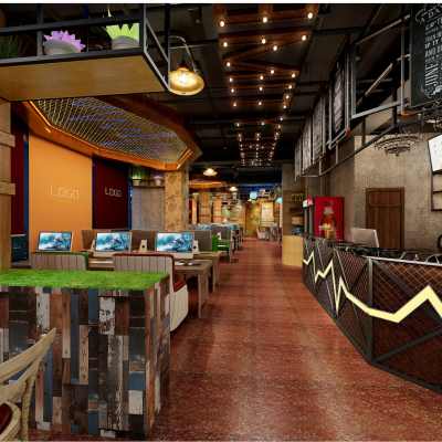 工业风格时尚高端网咖