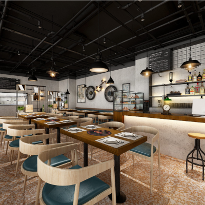 工业风格餐厅