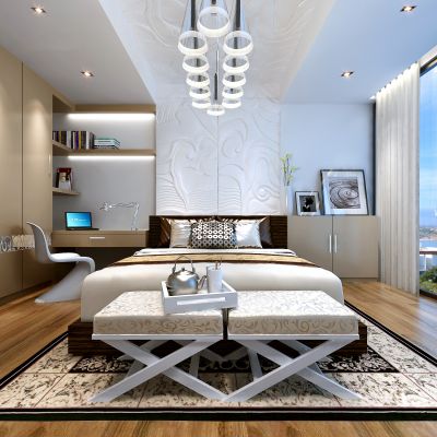 现代风格卧室