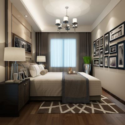 现代风格卧室