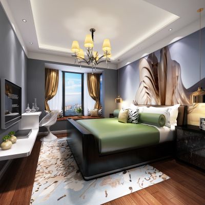 现代风格卧室