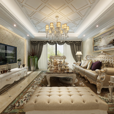 欧式风格客餐厅