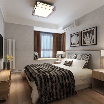 现代风格卧室