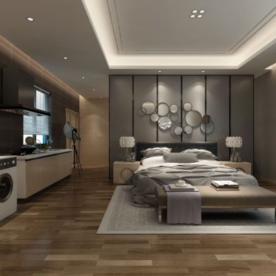 现代风格卧室