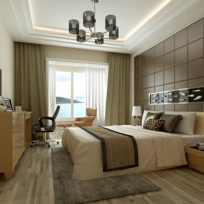 现代风格卧室