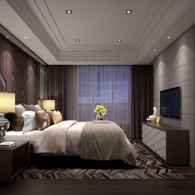 现代风格卧室