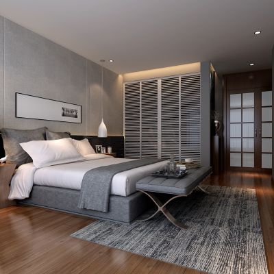 现代风格卧室