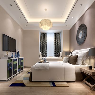 现代风格卧室