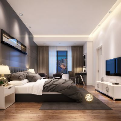 现代风格卧室
