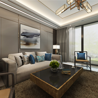 中式风格客餐厅