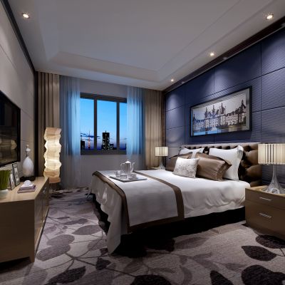 现代风格卧室