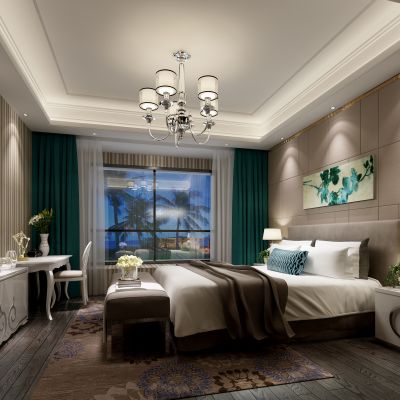 现代风格卧室