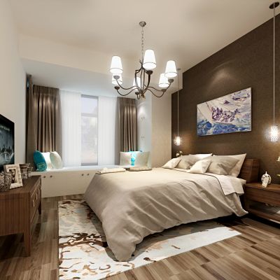 现代风格卧室