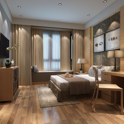 现代风格卧室