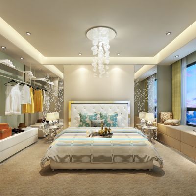现代风格卧室
