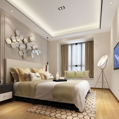 现代风格卧室