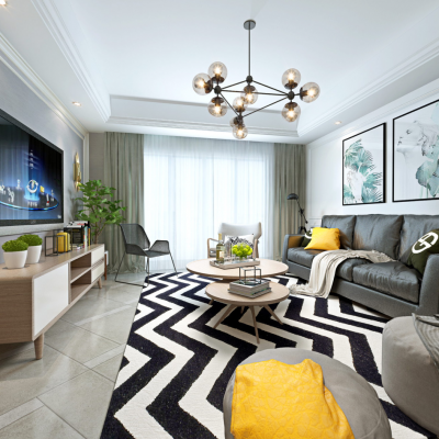 北欧风格客餐厅.