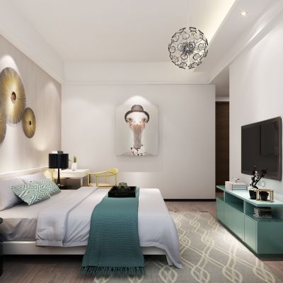 现代风格卧室
