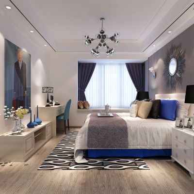 现代风格卧室