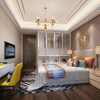 现代风格卧室