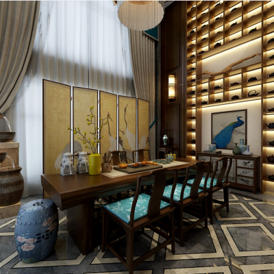 新中式风格客餐厅