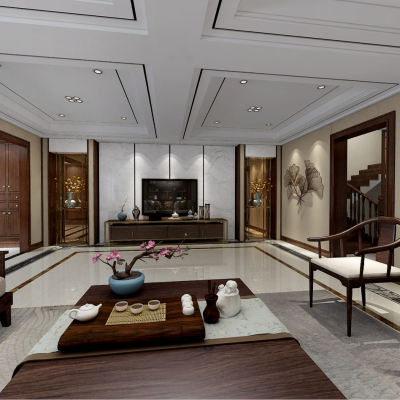 新中式风格客餐厅