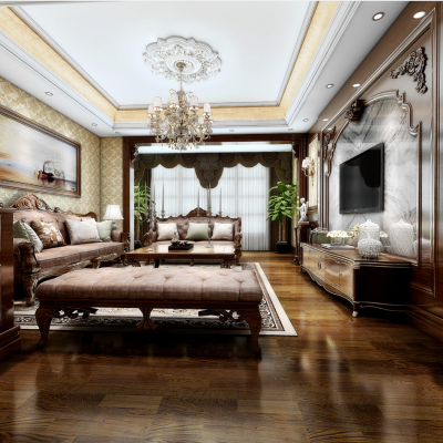 美式风格客餐厅