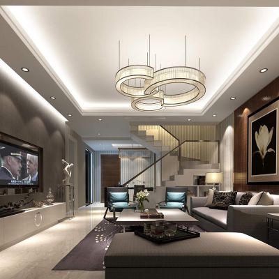 复式现代风格客厅