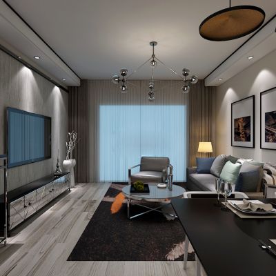 后现代风格客厅