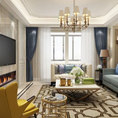 简欧风格客餐厅