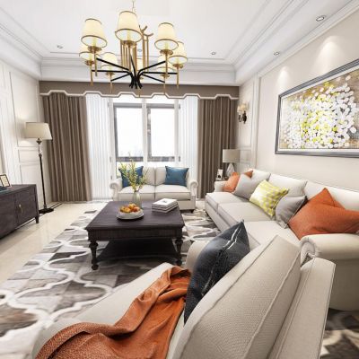 简美风格客餐厅