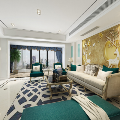 简欧风格客餐厅