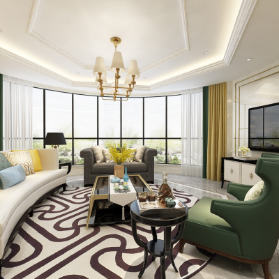 简欧风格客餐厅