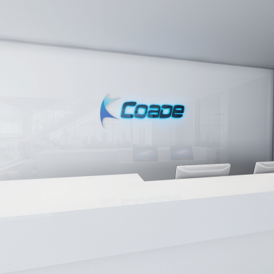 现代风格办公区前台