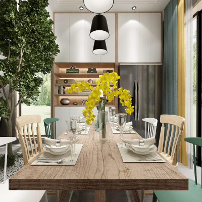 现代别墅餐厅